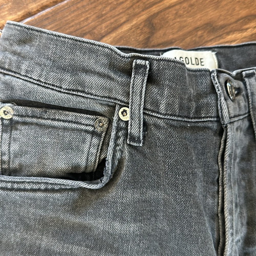 Agolde Riley black/gray jeans - Picture 3 of 7